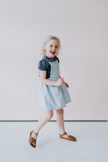 Peter Pan Collar Tee in Midnight