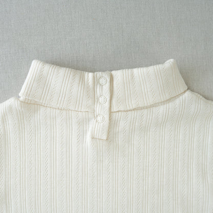 Turtleneck | Pearl Pointelle