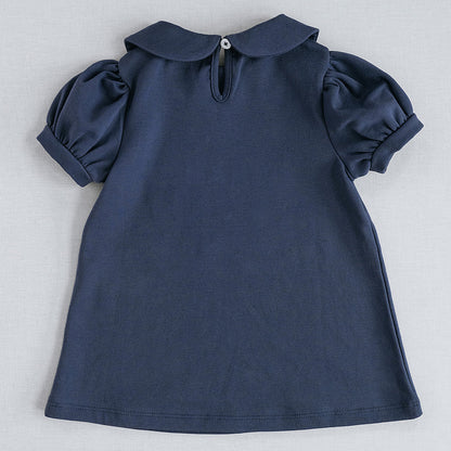 Peter Pan Collar Tee in Midnight