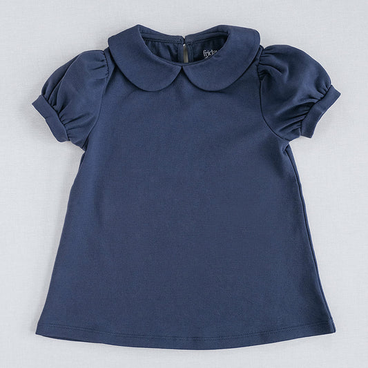 Peter Pan Collar Tee in Midnight