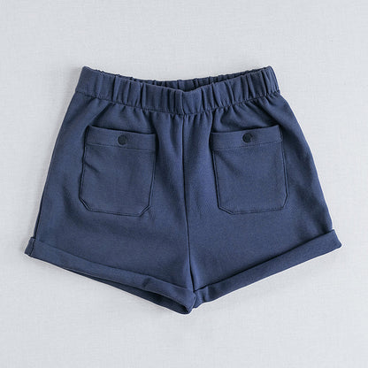 Patch Pocket Shorts in Midnight