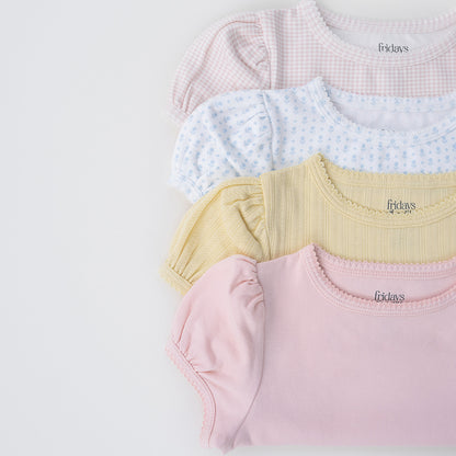 Beaufort Tee | Sunshine Pointelle