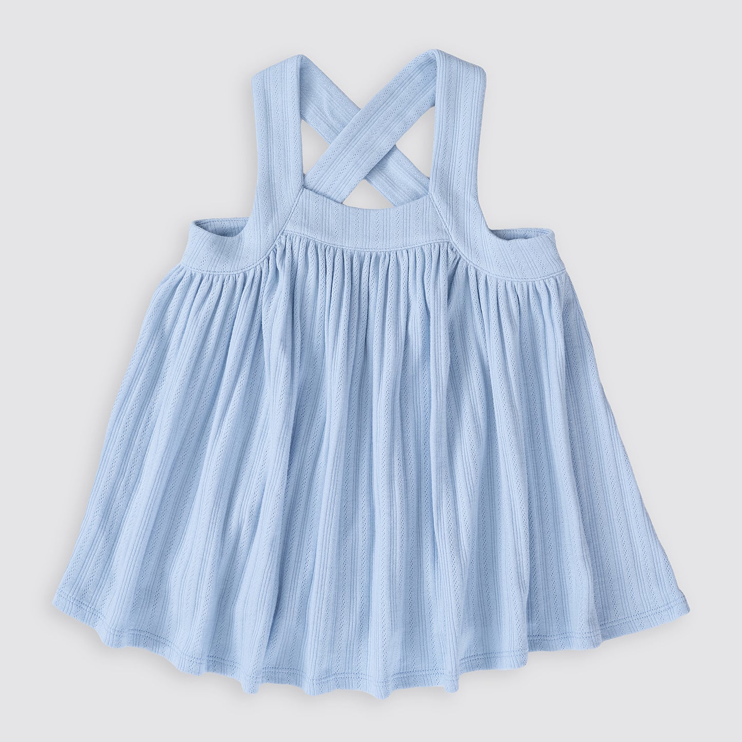 Summer Swing Top | Cornflower Blue Pointelle