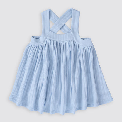 Summer Swing Top | Cornflower Blue Pointelle
