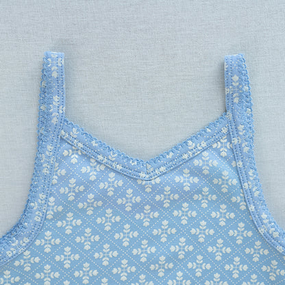 V-Neck Cami | Folk Floral Embroidery