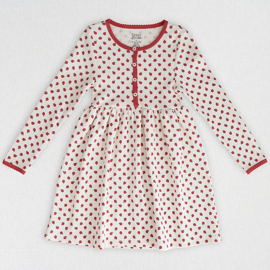 Waffle Henley Dress | Apple Orchard
