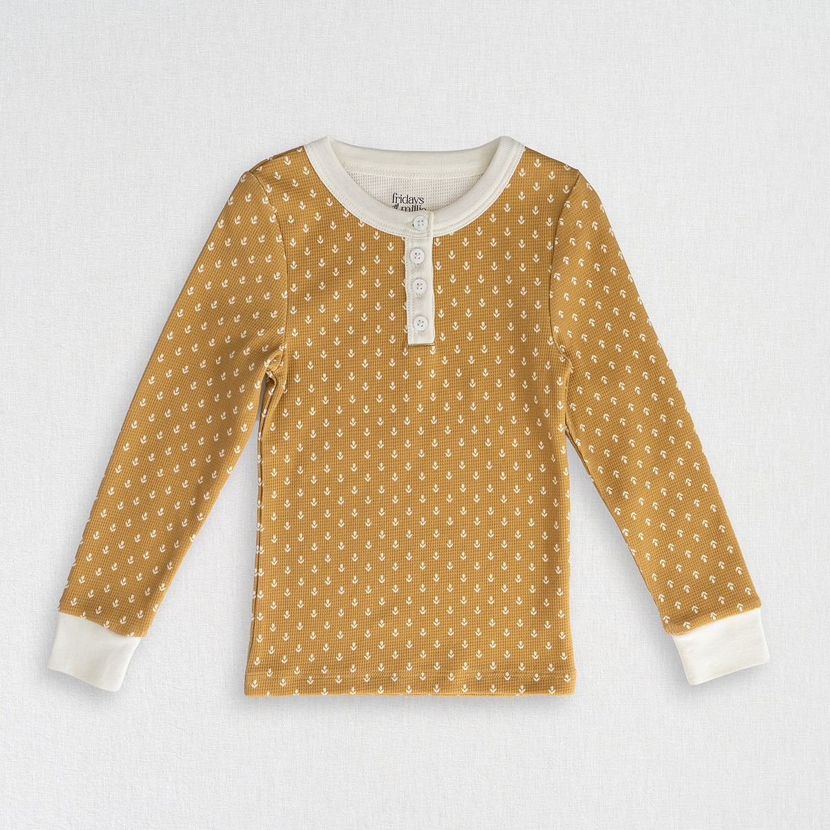 Waffle Henley | Golden Tulips
