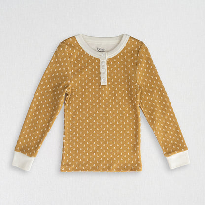 Waffle Henley | Golden Tulips