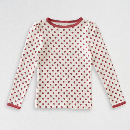 Waffle Long Sleeve Beaufort Tee | Apple Orchard