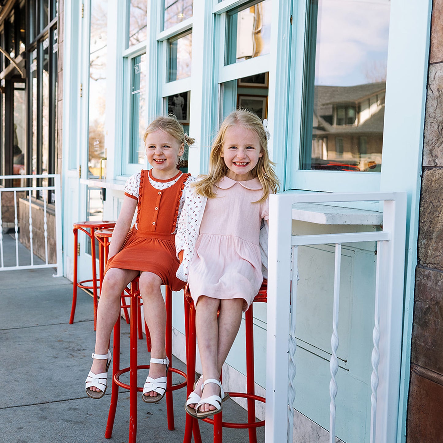Peter Pan Collar Dress in Tulip Pink Pointelle