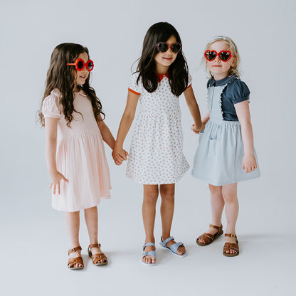 Peter Pan Collar Dress in Cherry Print